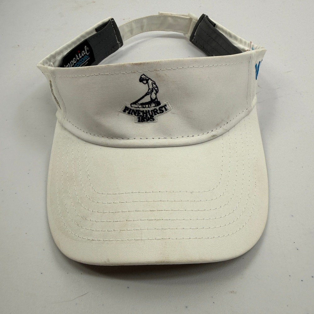Imperial Pinehurst 1895 Golf Visor Unisex OSFA White Coolcore Embroidered
